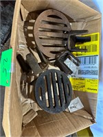 Cast iron drain grates