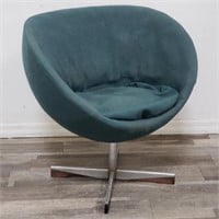 Vintage swivel club chair, imported by Georg