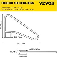 $267 - VEVOR Pool Rail 54x36 Pool Railing