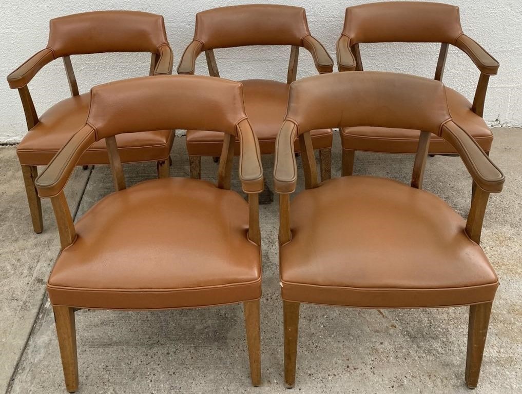 MCM Congac Arm Chairs Set of 5