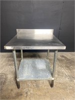 Stainless steel work table. Used