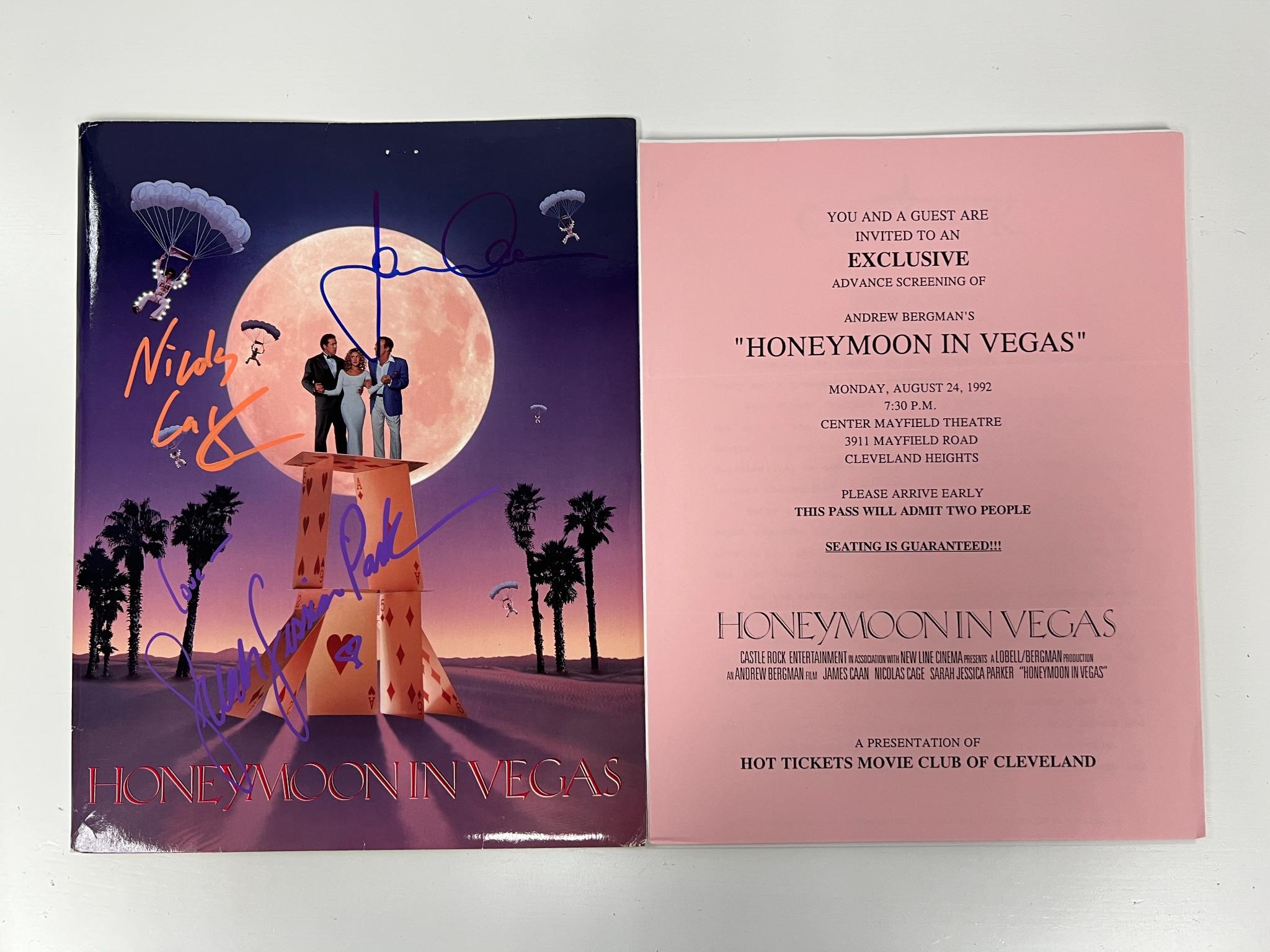 Autograph COA Honeymoon in Vegas Media Press