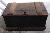 Antique wooden carpenters tool chest.