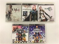 5 PS3 Games - Final Fantasy & Kingdom Hearts