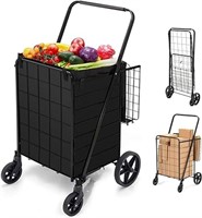 Habutway Folding Shopping Cart W/wheels 360 Degre