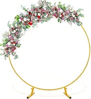 7.2 Ft Golden Metal Round Backdrop Stand