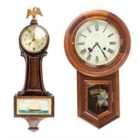 Lot Of 2 Vintage Wall Clocks