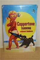 BRAND NEW METAL "COPPERTONE" SIGN