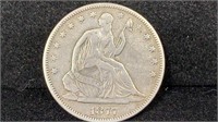 1877 Seated Liberty Half Dollar