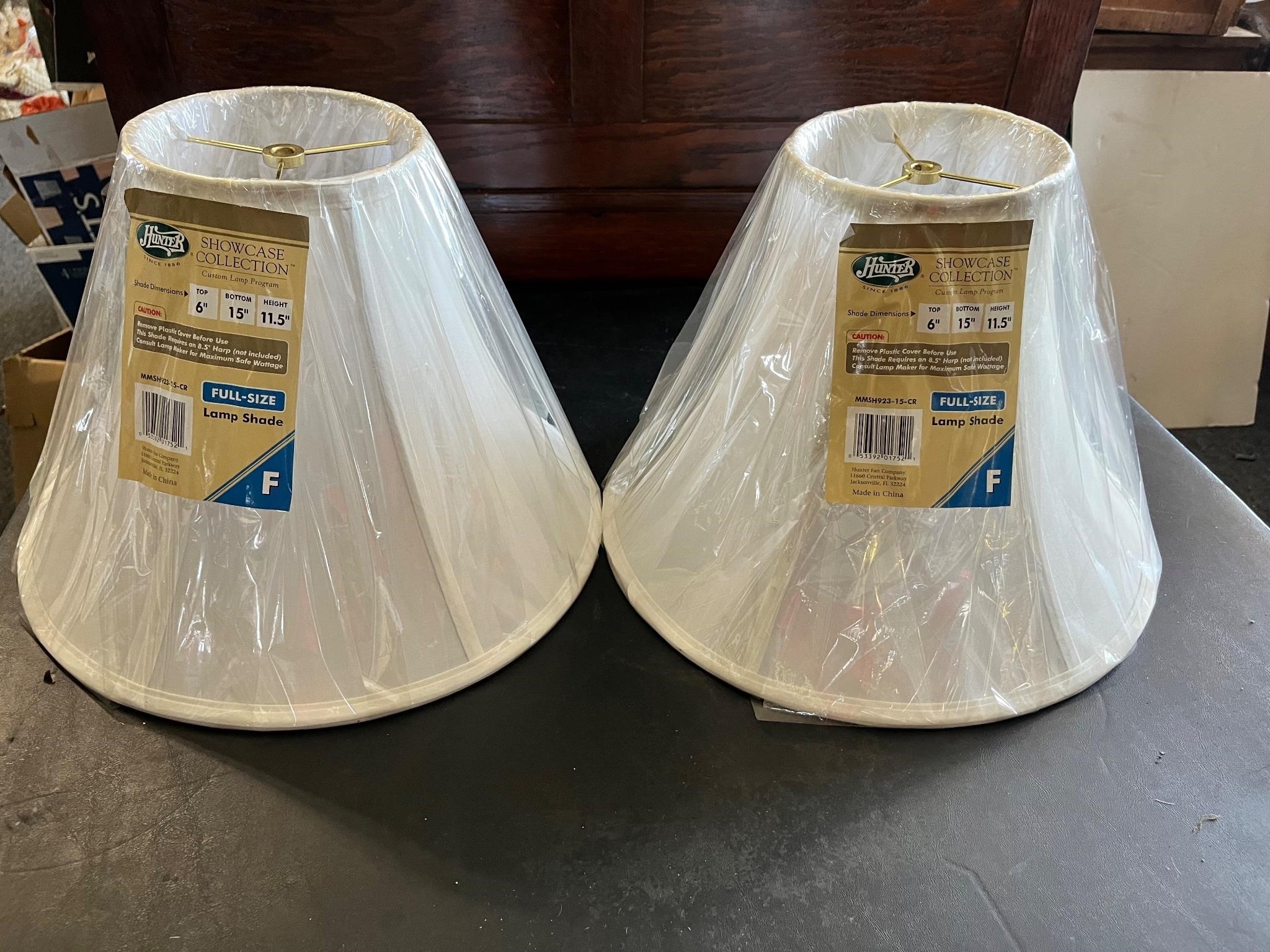 Pair of lampshades