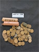 2 Rolls Before 1940s Wheat Pennies & More
