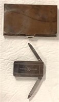 BUSINESS CARD HOLDER AND GE MONEY CLIP