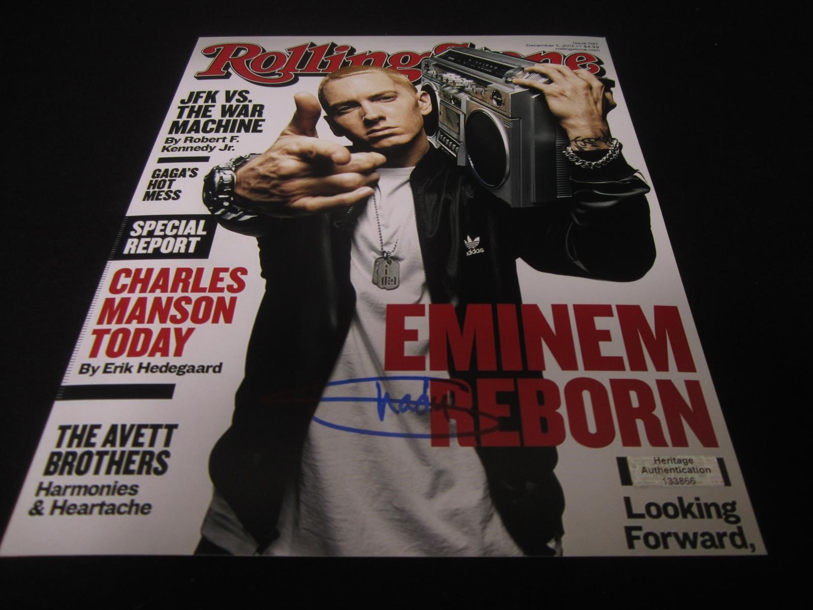 Eminem Signed 8x10 Photo Heritage COA