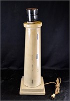 LIGHTHOUSE FOLK ART LAMP