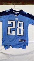 Reebok Tennessee Titans Jersey size youth small