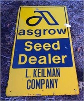 30"x54" Asgrow seed dealer sign