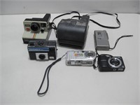 Assorted Cameras W/Cassette Recorder Untested