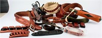 Firearm Lot of Leather and Canvas Accessories