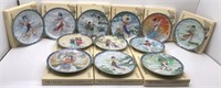 12 Imperial Jingdezhen Porcelain Collectors Plates