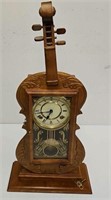 Key Wind Violin Mantle/Wall Clock