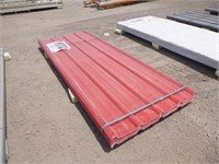 36"x95" Red Polycarbonate Roof Panels