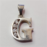 $120 Silver CZ Pendant