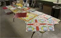 Tote w/Assorted Vintage Board Games Including