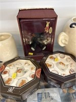 Steiff Figurine with Miniature Tea Services