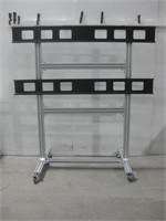 76"x 71"x 31" Rolling Television Bracket Stand
