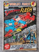 World's Finest #198 (1970) 3rd SUPES/FLASH RACE +P