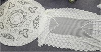 Lace & crocheted table cloths (2)