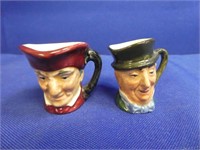(2) Royal Doulton Miniature Toby Mugs