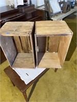 2 Vintage Wooden Crates