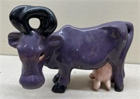 Brayton Laguna Pottery Purple cow