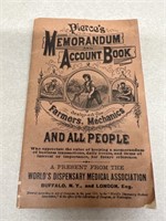 1895 Pierce memorandum in accounting book