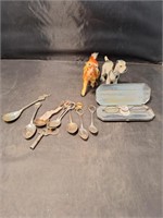 Dog, Horse Figures Collector Spoons, And More