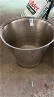 Metal bucket- possibly stainless