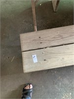 Wooded bench 5 1/2 feet
