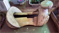Wooden saddle