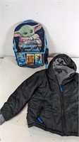 (2) Star Wars Backpack and Rothschild Jacket