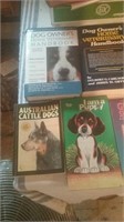 Stack of dog books