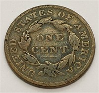 1837 United States Large One Cent Coin