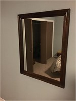 Nice dark wood mirror