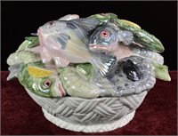 Fish Theme Lidded Bowl(Italy)