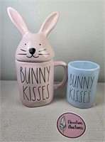 Rae Dunn Bunny Kisses Mug and Candle