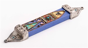Esther Signed Colorful Mezuzah LOST FOREVER