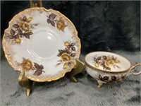 Antique Japanese Teacup and Saucer