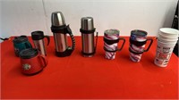 Thermos mugs go cups