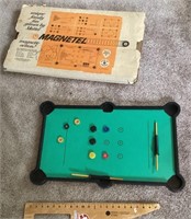 Vintage Magnatel pool game -partial set