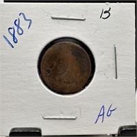 1883 INDIAN HEAD PENNY CENT